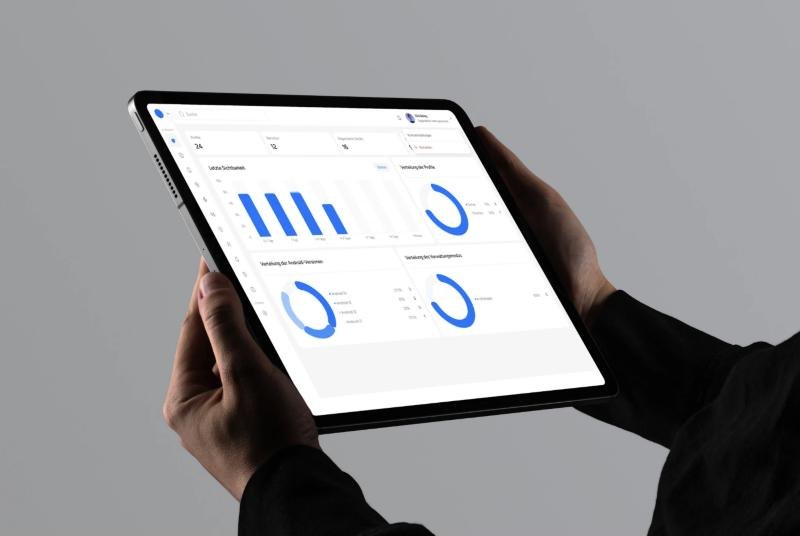 Control Seven device dashboard on a tablet